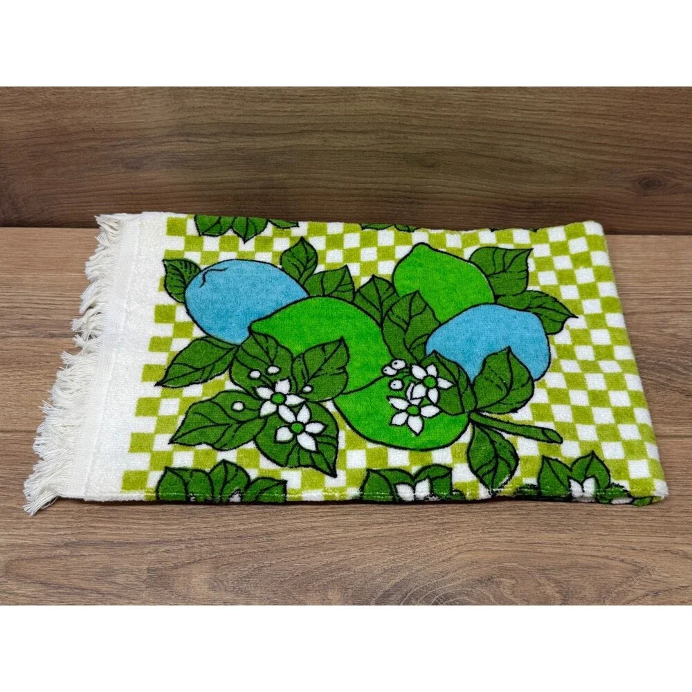 Royal Terry Kitchen Treasures Pot Holder Dish Cloth & Kitchen Towel Set Vintage